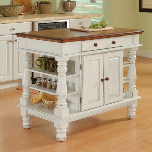 August Grove® Collette Kitchen Island & Reviews | Wayfair